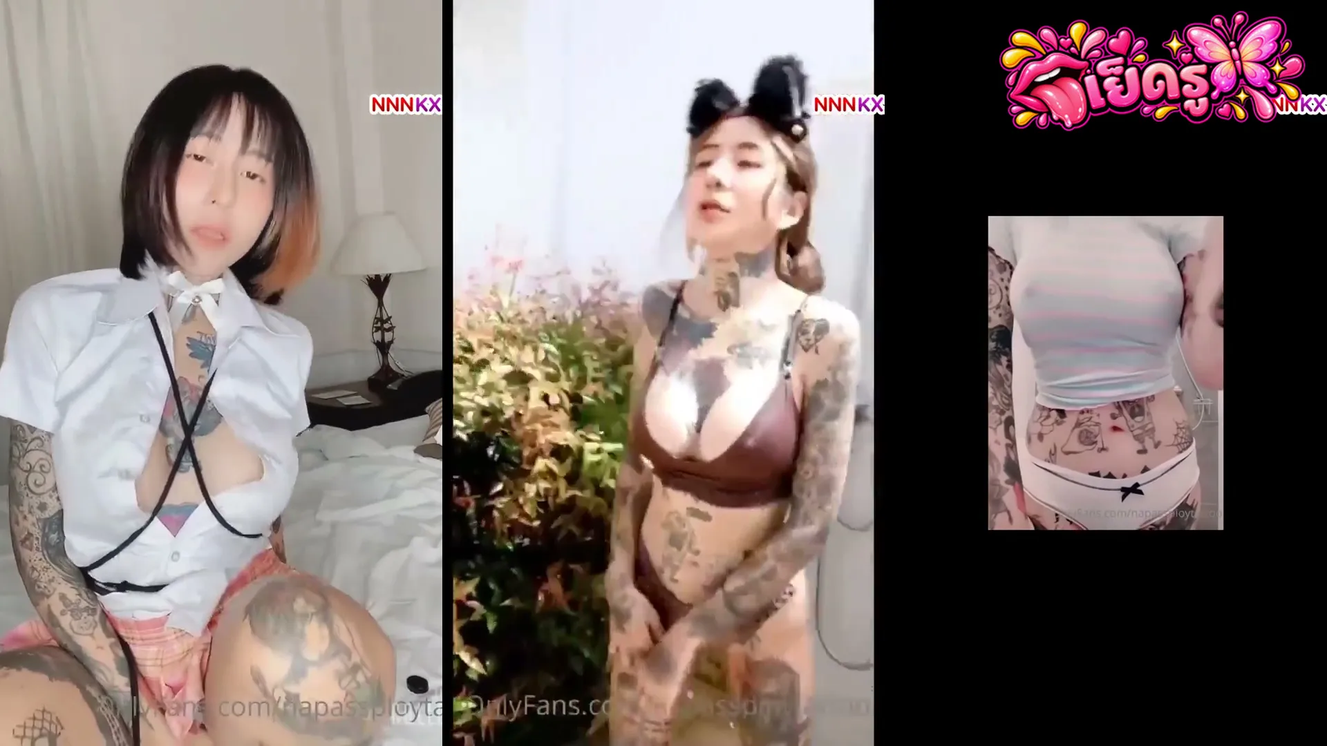 คลิปหลุดคนดัง apassploytattoo น้องภัทรรอยสักช่วยตัวเองยั่ว ดูแล้วเงี่ยนตาม คลิปโป๊ ไม่มีโฆษณา
